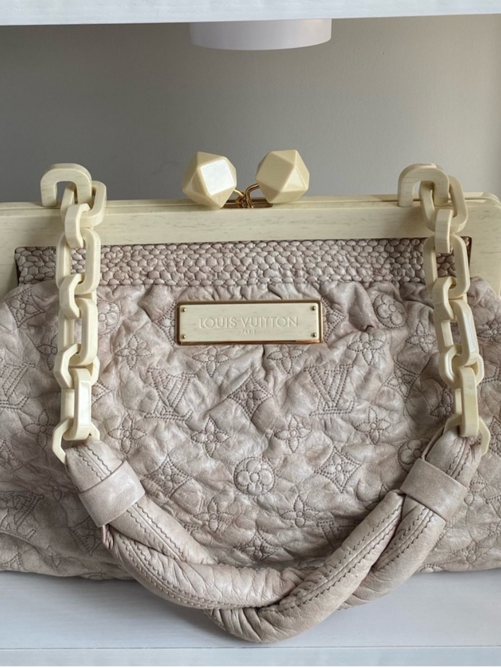 Louis Vuitton Olympe Cirrus Lambskin Shoulder Bag🌪️